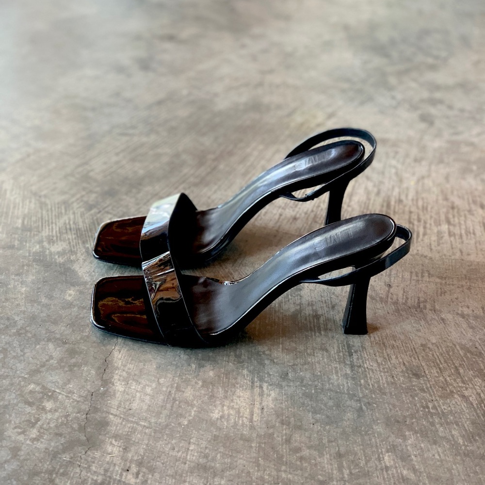 Lms Black Square Heels
